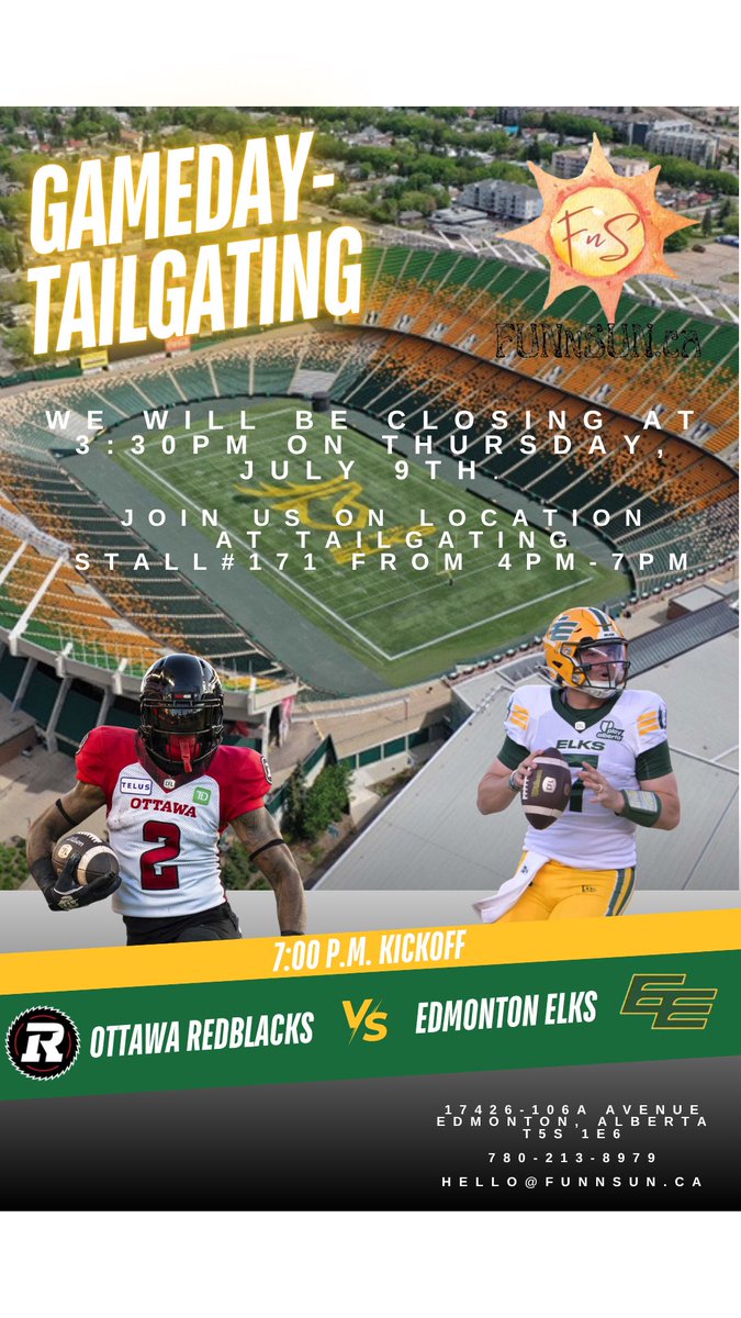 FunNSunRec1's tweet photo. #goelks are back on the field this week and we are going to be there.  Come join us #edmonton for some #funnsun :) #hottub #yeg https://t.co/nICYV9CF89