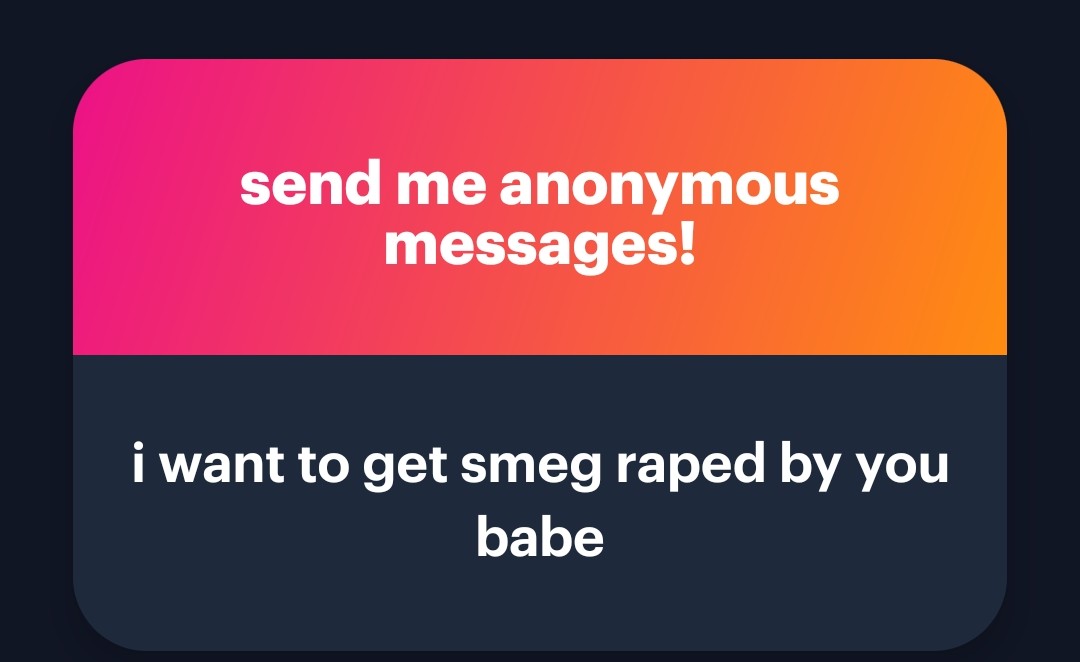 ROBLOXIANFAPS's tweet photo. Already got my first message~! Quite a 𝐃𝐄𝐏𝐑𝐀𝐕𝐄𝐃 one too... 🤭

Anyways, I'd 𝐋𝐎𝐕𝐄 to~! Just make sure to scream for me as loud as you can while I do it...~ 🥴 https://t.co/PZuE0UL9s3
