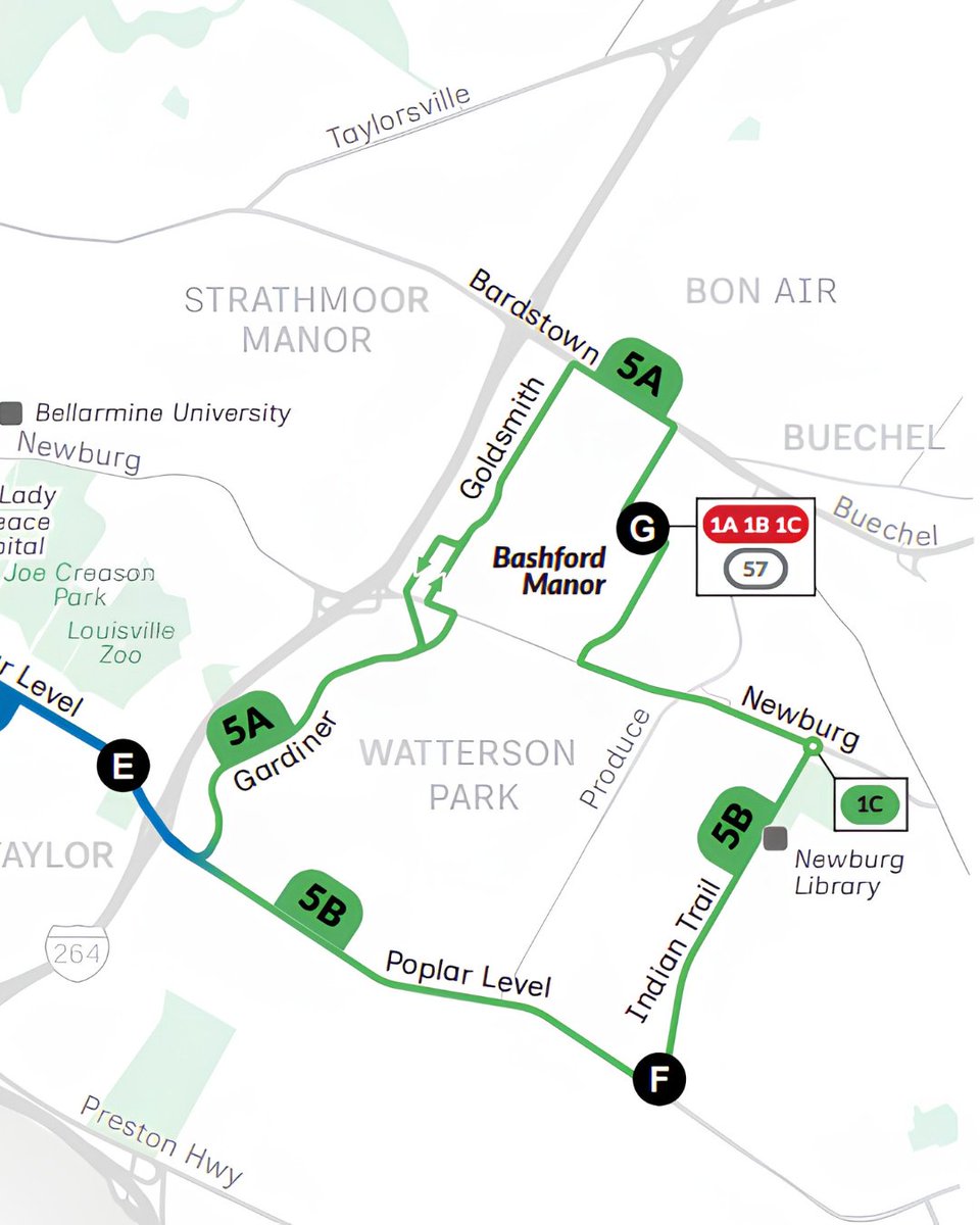ridetarc's tweet photo. #MapItMonday: Meet the New Route #5!
The new Route #5 will provide frequent, reliable service every 30 minutes, connecting Portland to Poplar Level while making it easier to get around Louisville.
Traveling through Downtown, Broadway, Shelby Park, Germantown, and Bashford Manor, Route #5 will also serve key destinations like Norton Audubon Hospital, Camp Taylor, the Newburg Library, and Bashford Manor Mall.
Whether you're commuting to work, heading to school, running errands, visiting family, or exploring the city, Route #5 offers convenient, dependable connections all day long.
The New TARC Network launches August 2! Learn more about Route #5 and explore the entire new network at https://t.co/NHMcaf67Ck