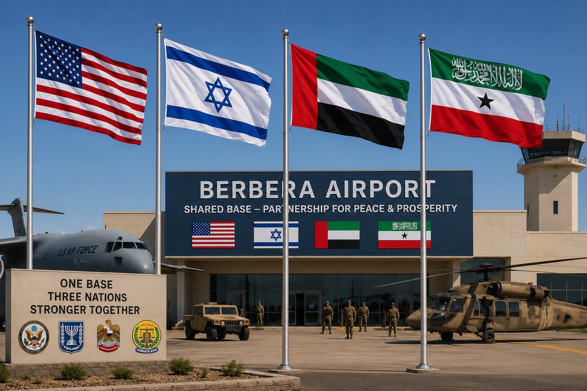MohaAliDr's tweet photo. Due to its strategic location,# Berbera Port could host military bases for the #UAE, the# U.S., and #Israel. These bases could strengthen #Somaliland's security and boost its economy through lease payments. The U.S. Africa Command may also relocate from #Djibouti  to Somaliland. https://t.co/bElDAPqgmd
