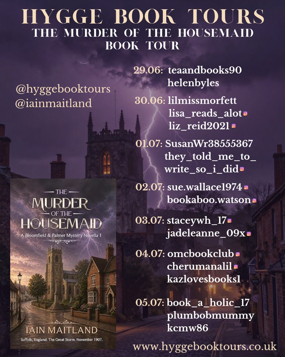 hyggebooktours's tweet photo. We had a fab tour close for @iainmaitland yesterday! ๐
#hyggebooktours #hygge #booktours #booktourorganiser #bookbloggers #bookstagram #authorpromo #supportingauthors #bookpromotion https://t.co/Mjl8Rcmm5S