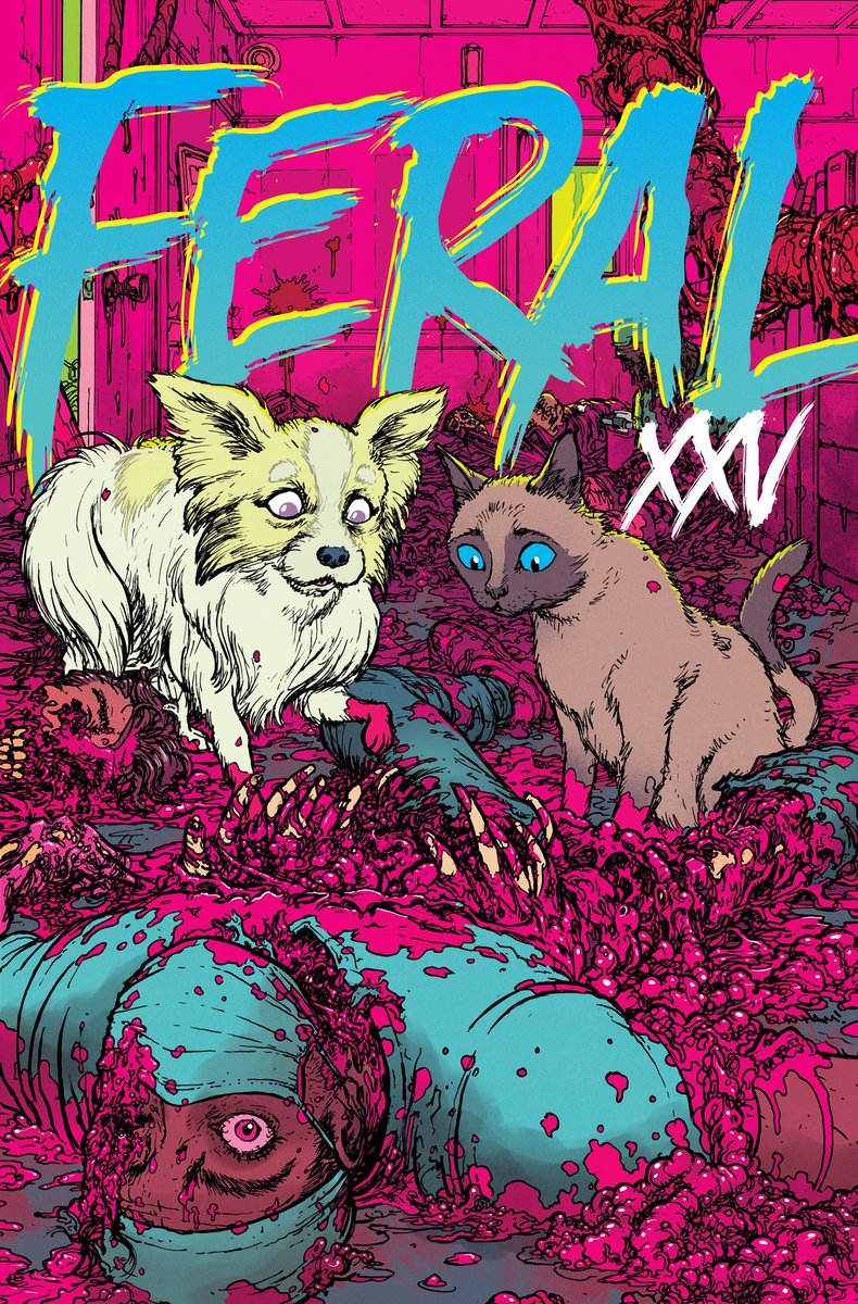 TonyFleecs's tweet photo. It's the LAST DAY to tell your shop you want #FERAL 25!

Look at these covers!! 
CHRIS BURNHAM! RICO RENZI! @PatrickHorvath!! @TrishForstner 

Can't wait for you guys to see this one. In stores July 29 from @ImageComics https://t.co/0KIkSgA7WQ