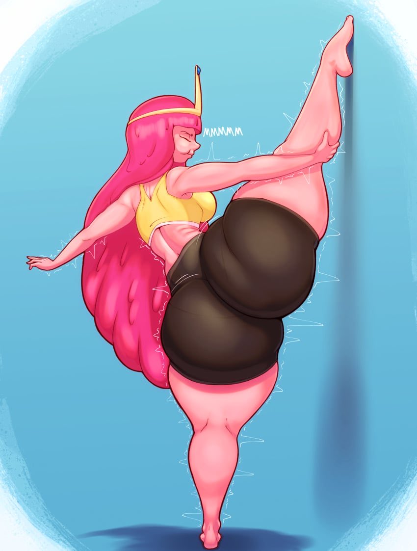 BUBBLEBUTTGUM1's tweet photo. Hmph!… m-man these exercises are really giving me a good work out.. I-i can feel my behind getting bigger already~! 

—She planned to do some exercises to make her thighs and butt a bit bigger, seems like it’s already working sense people can’t take their eyes off of her— https://t.co/zUkPWXUj7A