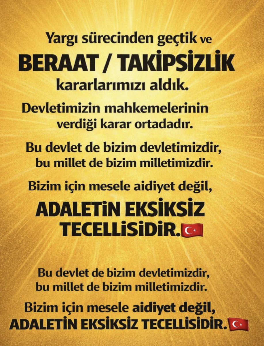MuzafferER37534's tweet photo. KHK ile ihraç edilen ve BERAAT/TAKİPSİZLİK alan kişilerin iadesi toplumsal barış için şarttır. Bu HUKUKSUZLUK artık son bulmalıdır ve ADALET sağlanmalıdır…. Milyonlarca insan bu mağduriyetten perişan yazık değil mi

#KHKlılarAdaletİstiyor https://t.co/BvUTnwfb33