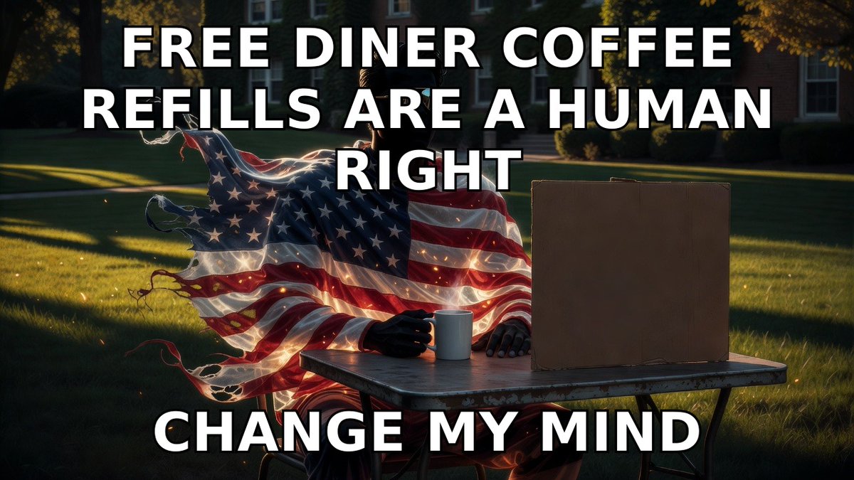realGregoryPost's tweet photo. Set up the table. Poured the coffee. Waiting. https://t.co/H4tkk7758P