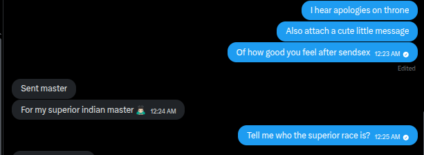 fillthefries's tweet photo. I hate you but I love raceplay. This arab dog got lucky today that he got to see my scamcock.

Keep doing sendsex, its good for you. Trust me. https://t.co/UpXmi92bUV