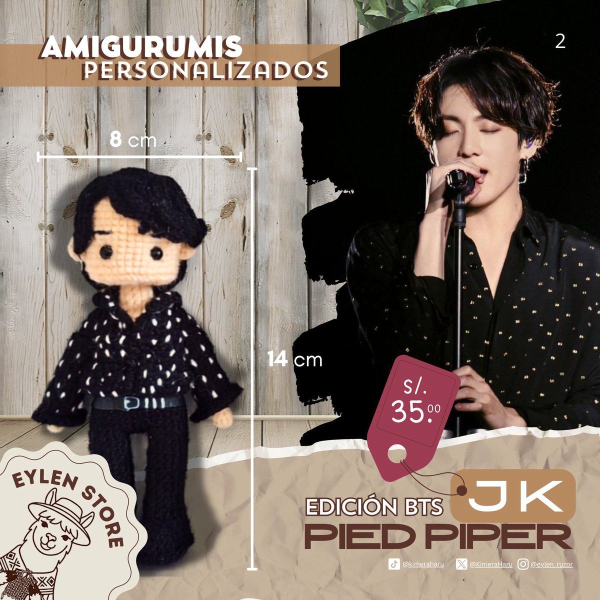 KimeraHaru's tweet photo. Puedes visitar mis cuentas en diversas redes.
Instagram: https://t.co/N1B3Xu8JmC
TikTok: https://t.co/Fh5127P3L7

#BTSARMY #Amigurumi #BTS #ARMY #HechoAMano https://t.co/by3pJpDIkL