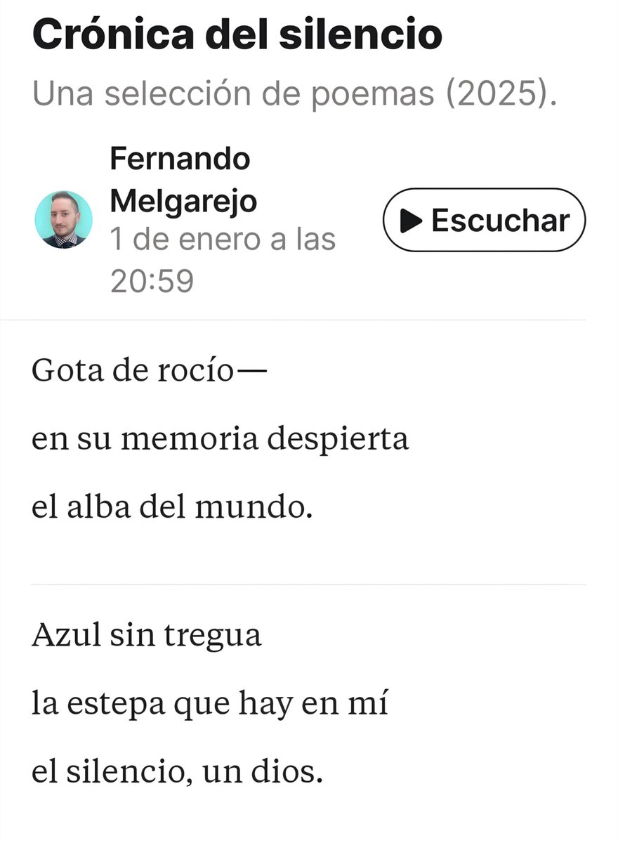 FerMelS's tweet photo. Haikus, romances y poemas breves (finales de 2025) (III)
https://t.co/SzeJSSSuyR https://t.co/pUqiYoiHUL