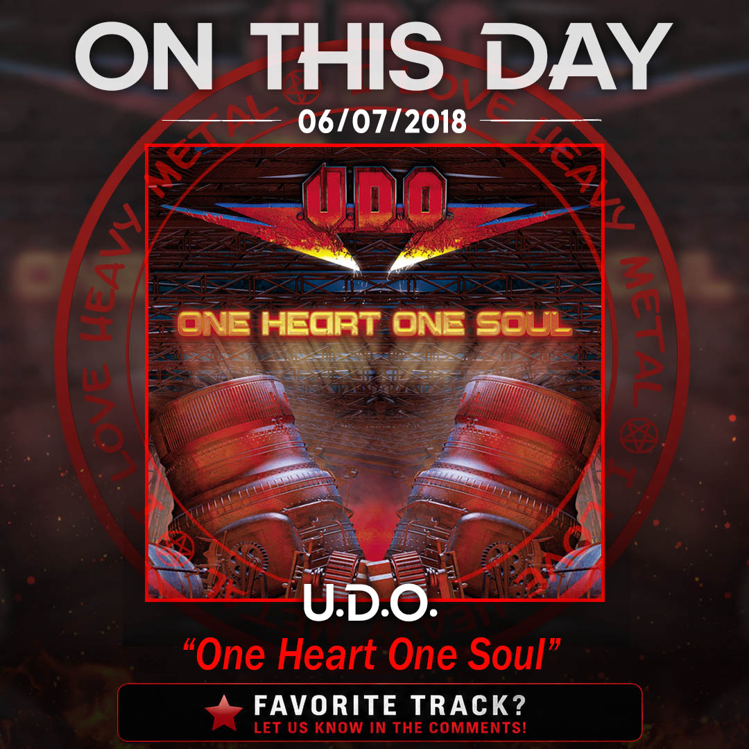 iloveheavymeta's tweet photo. July 6th, 2018 - #UDO released the single “One Heart One Soul” ❤️
Powerful anthem from the legendary German heavy metal vocalist. Favorite U.D.O. song? 👇
#HeavyMetal #ILoveHeavyMetalRadio https://t.co/pCmlZnXm6G