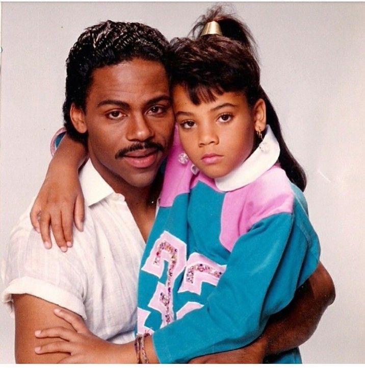 OfficiaBob's tweet photo. R&amp;B singer Tony Terry with his daughter in a promo shoot, 1991. https://t.co/AtjNOLE1lk