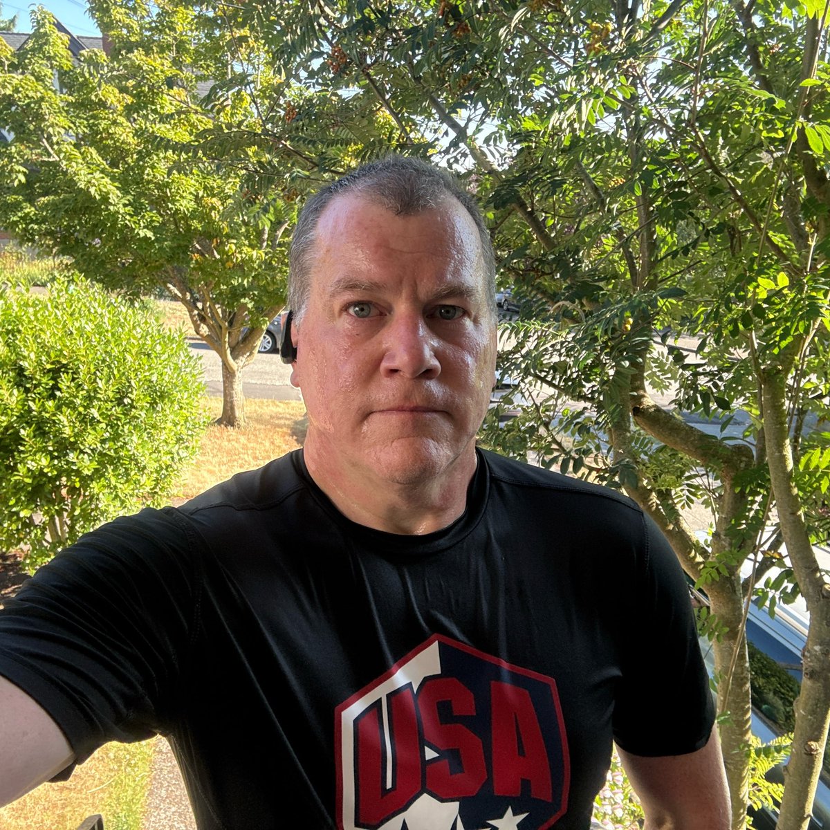 JoshuaTufts's tweet photo. @terrydell @DeepSeaZ @tdawgshouse @Ansel_Easton @03dawg @nolecore @HoodHusky @McGrubbin @PieGodUW I had suspended myself from this run and then I overturned that ruling and ran more slow hills under protest.
Go USA ๐บ๐ธ!
#RunStreak # 2391 #NoSkips #RunDawgs https://t.co/gvMWDyuC10