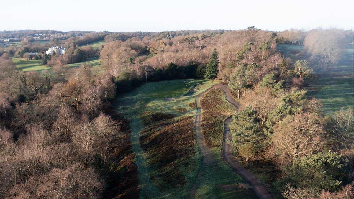 TheAddingtonGC's tweet photo. The restored 7th green through the years. https://t.co/cxXNooGQYF
