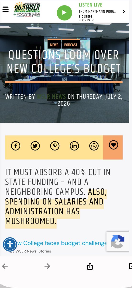 Cathy2NotToday's tweet photo. We Sarasotans sure are pissed 

⚠️⚠️⚠️💰💰💰Why  AREN’T THE REST OF FLORIDIANS ? THIS IS ****YOUR MONEY!!

Do the taxpayers of Florida realize that they subsidize New College at the cost of $500,000

PER GRADUATE?!

Using New College’s FY2024 audited financials, the closest estimate is:

Taxpayer subsidy per FY2024 graduate

New College received:

• State noncapital appropriations: $66,585,987

• State capital appropriations: $9,480,372

• Total state appropriations: $76,066,359 ￼

New College awarded:

• 130 bachelor’s degrees

• 9 graduate degrees

• 139 total degrees ￼ 

Where’s the DESANTIS APPOINTED BOARD OF GOVERNORS ?? 

￼ What makes it particularly hard to stomach for the community is the contrast: while a highly efficient local campus like USF Sarasota-Manatee has spent years building practical programs on a lean budget, millions in public funds are being diverted to a 💰💰💰💰chaotic culture war centered ideological experiment that is bleeding cash….. while funneling massive obscene salaries to DeSantis cronies

  Questions loom over New College's budget - WSLR+Fogartyville https://t.co/sxZNXD3y9r.