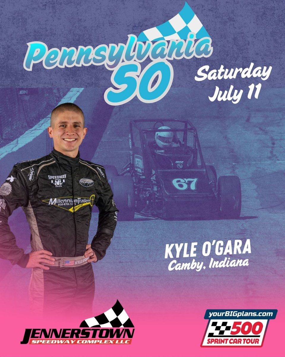 500SprintTour's tweet photo. It is race week and we are headed east!

Catch @kyleogara and the rest of the https://t.co/NS1Dq7fYyb 500 Sprint Car Tour as we head to @jtownspeedway for the first time ever!

Watch all of the action LIVE on @RacingAmerica!

Get your tickets online today:
https://t.co/EVRNwSEq2E https://t.co/G9csTcZEHO