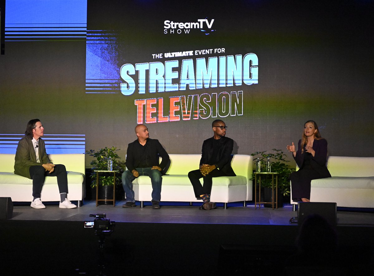 Studio71US's tweet photo. What a week at @streamtv_show! Our Director of OTT recently took the stage for a Leaders Roundtable. 

The conversation drove home a massive shift we've always known: Creators are fundamentally changing the way streaming networks think about content, and partnerships! 

Thank you to fellow panelists, and everyone who attended the session. #StreamTVShow
