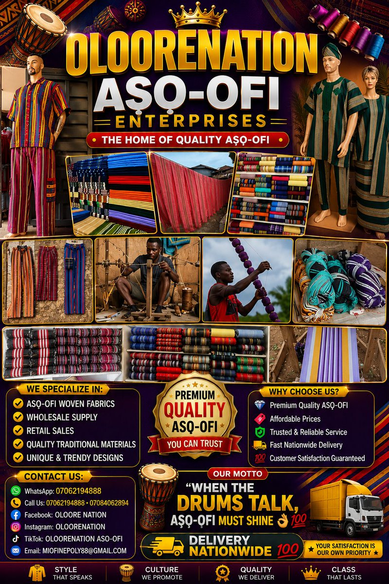 MiOfine_Poly's tweet photo. @azakegrn @asakegrnfp DM me with any kinds quality of Asọ-Oke... Promise I will give you the best 👌🏽💯. https://t.co/q4nPBlPghV