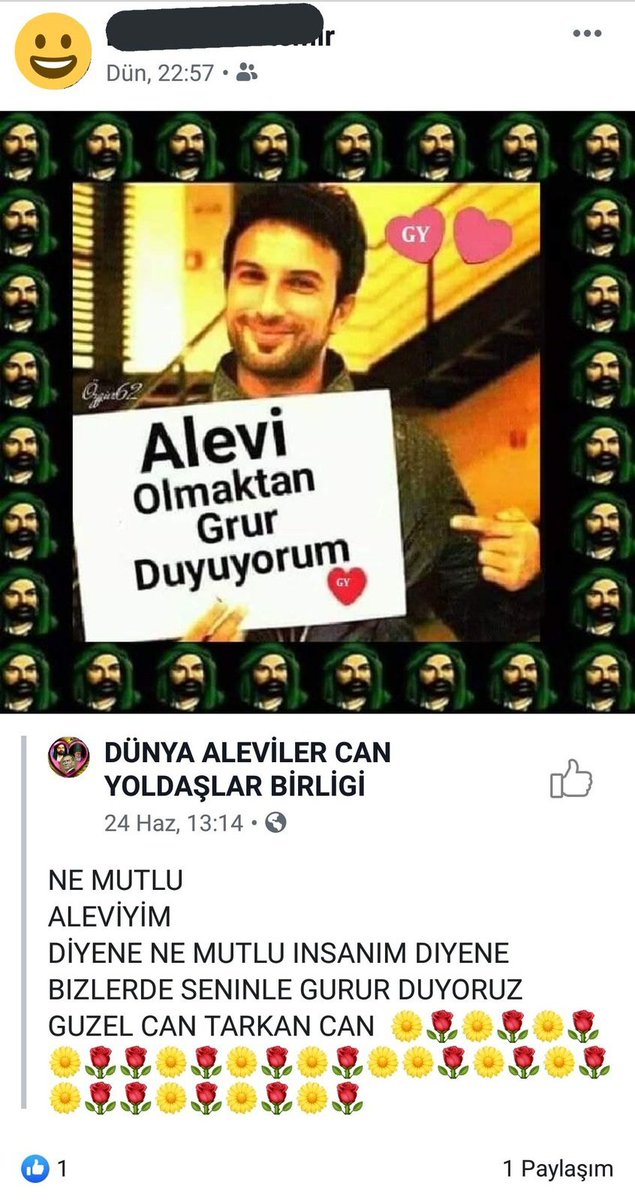 actuallycico's tweet photo. @erzincanlibibey akrabalarım tarkanın alevi olduğunu dusunup sunu paylasiyo facebookta sifir saka https://t.co/PRRm1KBPG1
