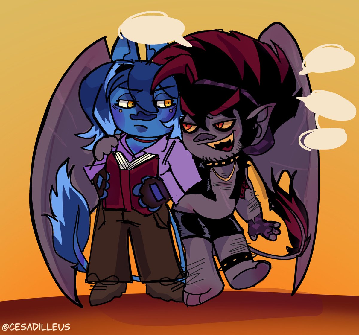 cesadilleus's tweet photo. artfight attack for wavles and alieway 🎭 https://t.co/vbKWsefnif
