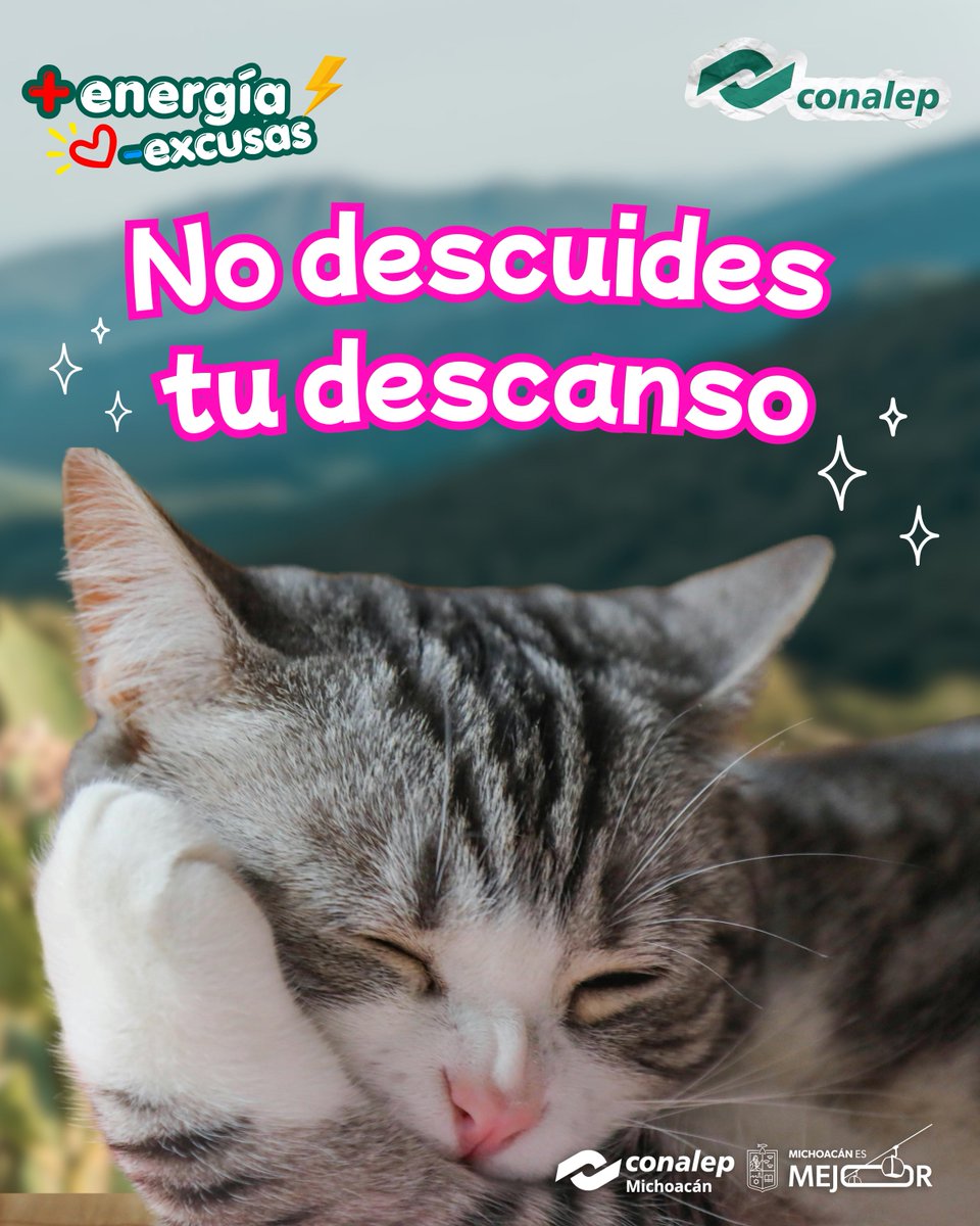 CONALEP_MICH's tweet photo. Entrenar: 10/10. Comer bien: 10/10. ¿Y tus horas de sueño? Olvida el modo all-nighter. Una #VidaSaludable también incluye apagar la mente. Romperla en el día requiere recargar la batería en la noche. Cierra el cel temprano, descansa después de tu rutina y dale con todo mañana. https://t.co/Y8wvp0sDCX