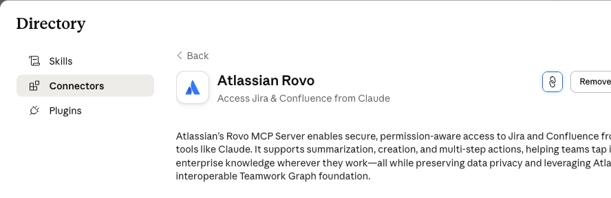 Scantor22's tweet photo. If Claude won't connect to a tool like Jira, try this: go to the connector menu, open the details for that connector, and copy its link. Paste that link to Claude when you ask it to use the connector. This fixes most connection issues in my experience. https://t.co/iGVSdhI6It