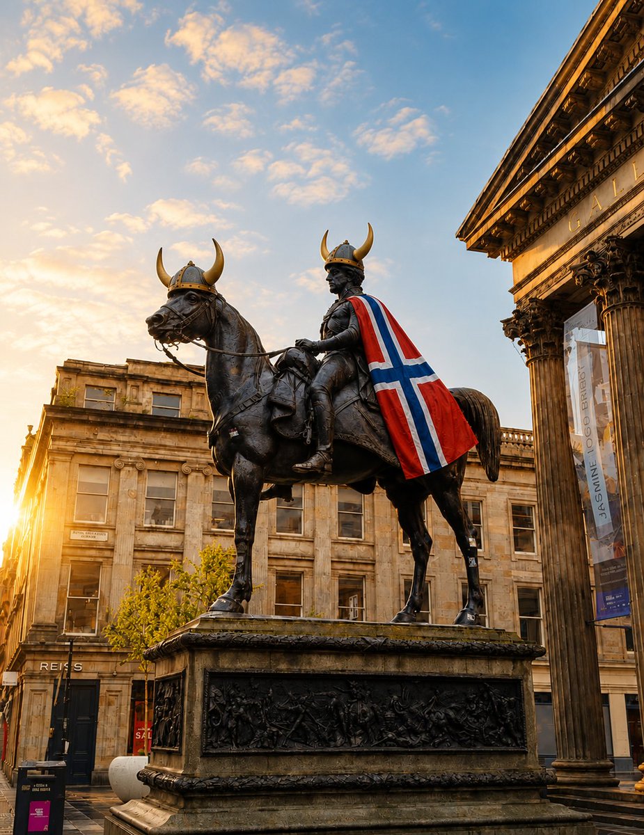 kenny_muir's tweet photo. Glasgow city centre at sunrise this morning... 😹 https://t.co/XtCBtcvk4X