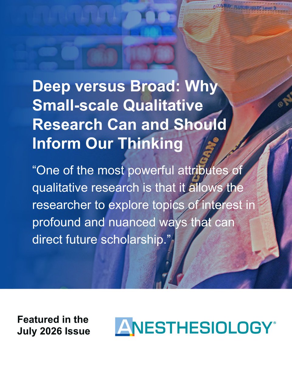 Anesthesiology Journals tweet media