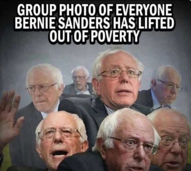 OYourNameHereO's tweet photo. @SenSanders What have YOU done for the poor Bernie? https://t.co/uq5DsUhbdo
