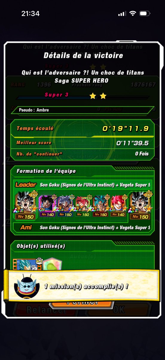 Ambre_thr's tweet photo. Mes teams pour compléter toutes les missions du niveau 3 de "qui est l’adversaire" :) #DokkanBattle https://t.co/mNR2eDxgCY