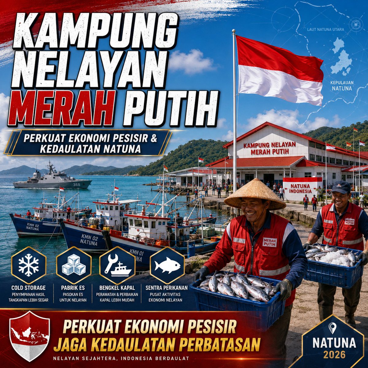 kfapas's tweet photo. Berkat teknologi baru, proses pengiriman jarak jauh tidak lagi merusak kualitas hasil laut #KampungNelayanMerahPutih https://t.co/skn1ecPB0r