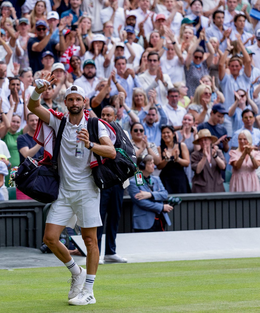 Wimbledon's tweet photo. It was a pleasure having you back at The Championships this year, Grigor. 

#Wimbledon https://t.co/W0K3BgOTC4