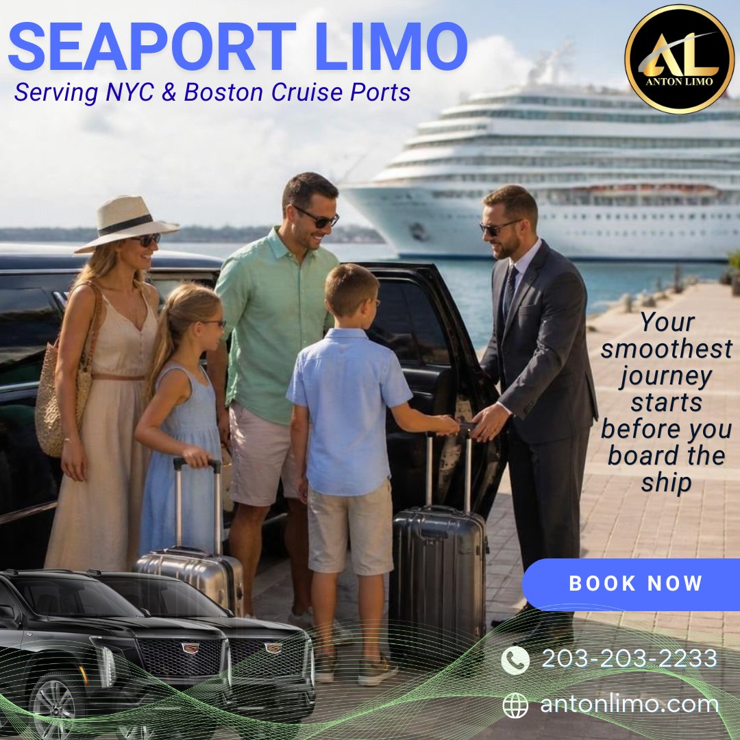 Antonlimos's tweet photo. ⚓ Heading on a cruise?
Start your vacation with Anton Limo's Seaport Limo Service. Luxury, comfort, and dependable transportation to major cruise ports from Connecticut
📞 203-203-2233 | 🌐 https://t.co/vXc3cYerDy
#SeaportLimoCT #CruiseTransferCT #AntonLimo # #LuxuryTravelCT https://t.co/PdIWAQV76f