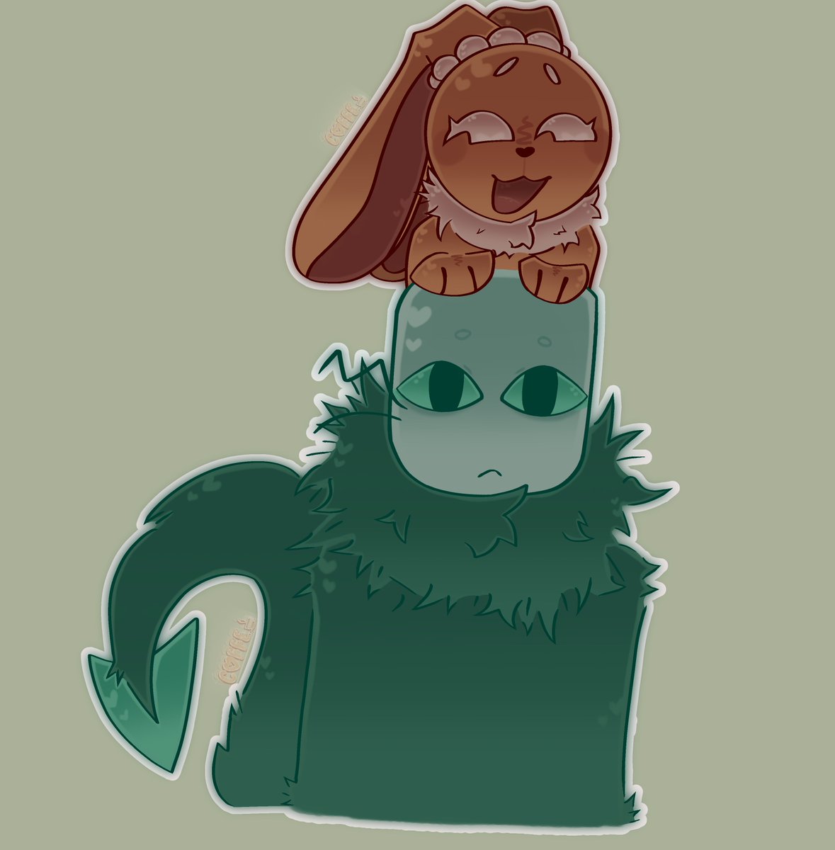 coffeloverfvr's tweet photo. Oie zii,andaba en Facebook y me toño un render de Cocoa y Pursuer juntos,asi que los dibuje (lamentablemente,perdi la publicación-)
#Dandysworld #DieOfDeath #Puruser #Cocoa https://t.co/gptMgEjII0