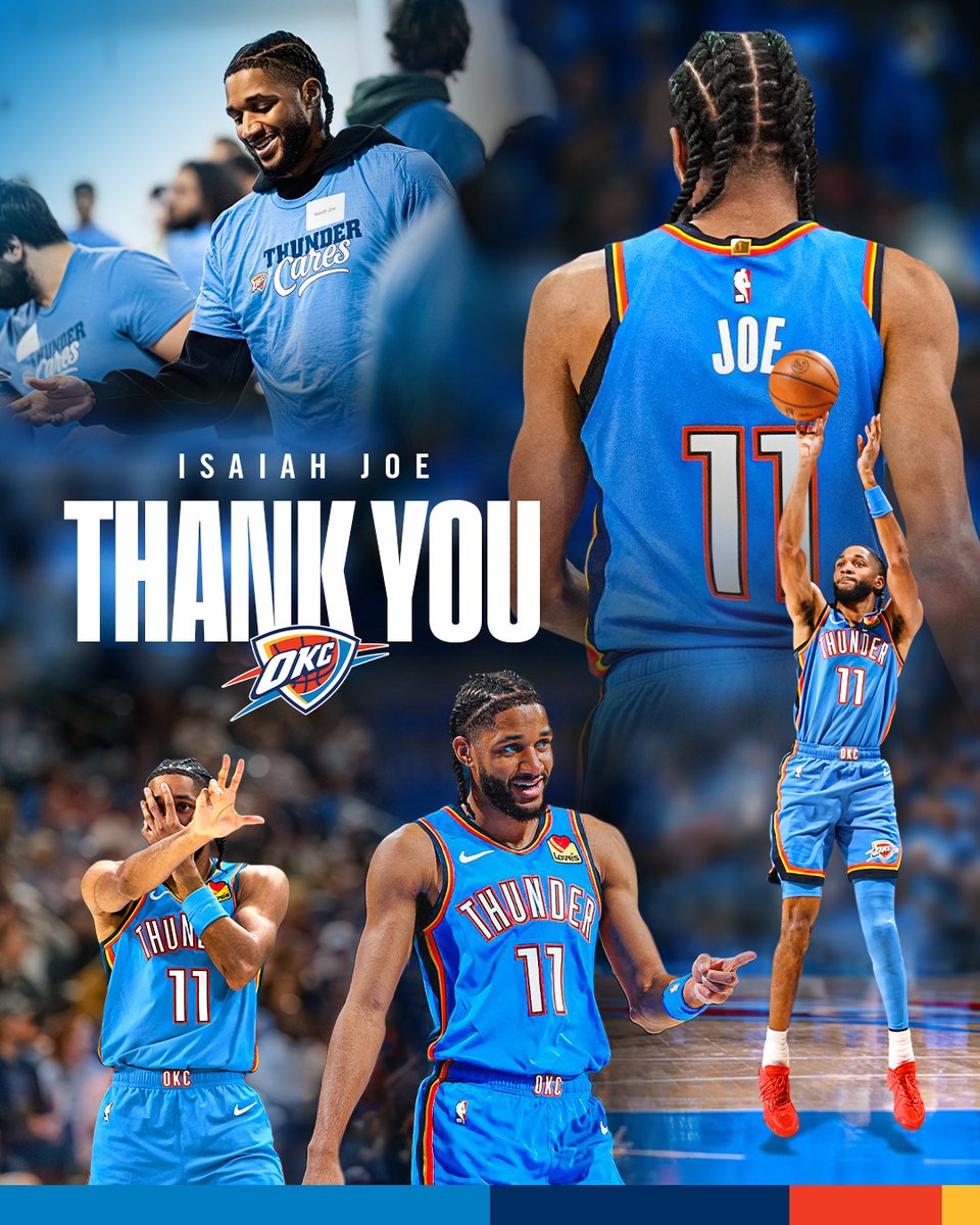 okcthunder's tweet photo. Thank you Isaiah 💙🧡 https://t.co/byWaO6RUxU