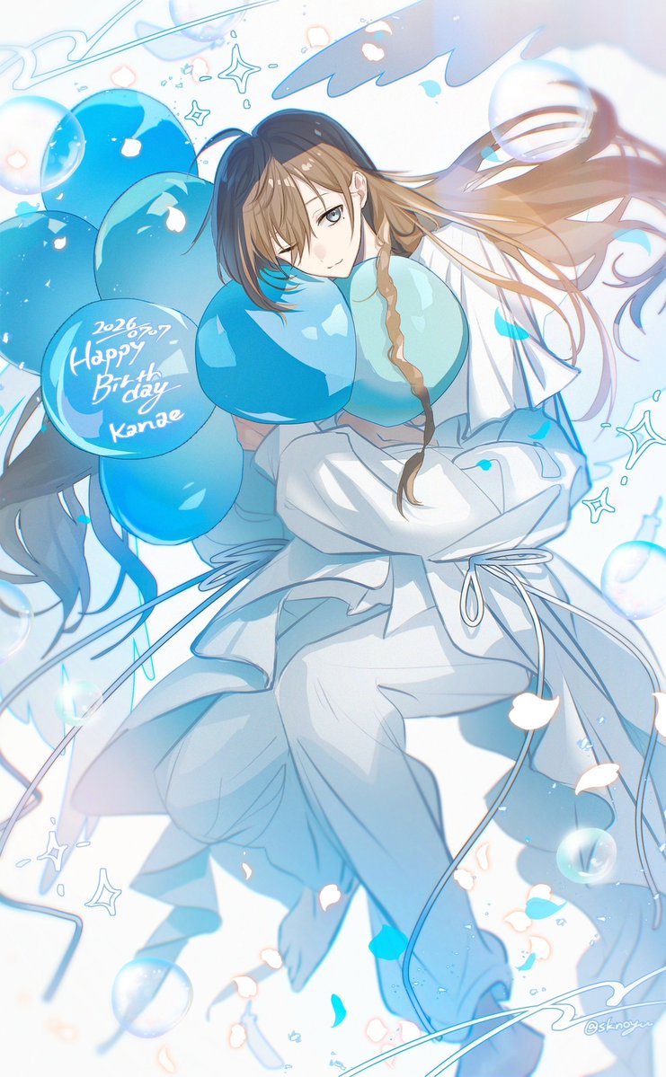 sknoyu's tweet photo. #叶生誕祭2026 #かな絵
お誕生日おめでとうございます！🩵✨ https://t.co/TmCyqx4yIP