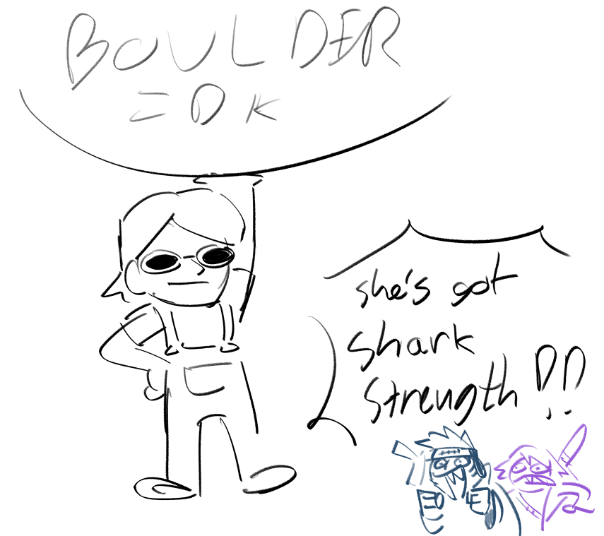 yaboiBEANS13's tweet photo. #ssmonth26 Day 6 - Super heros
 Shark boy and Lavagirl becuz that movie lives in my brain without my consent (+naruto and sars) https://t.co/noopa5WaiV