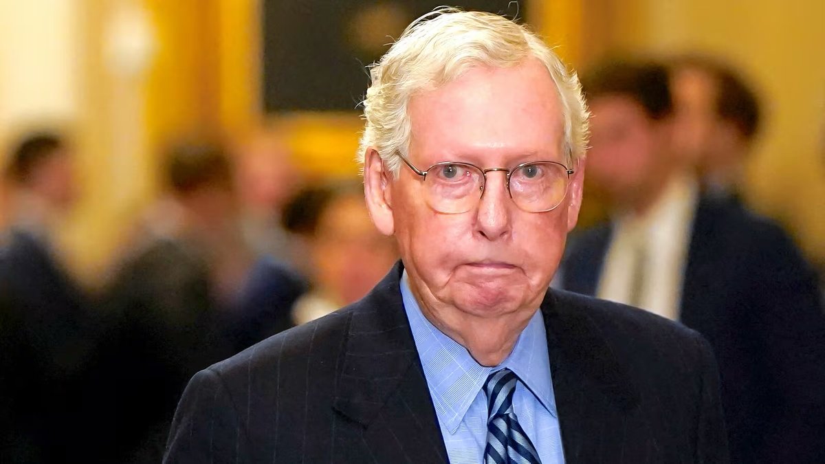 NCNewsOnX's tweet photo. According to sources close to the White House, Mitch McConnell is “brain dead” and will not return. https://t.co/gzWE95IKkU