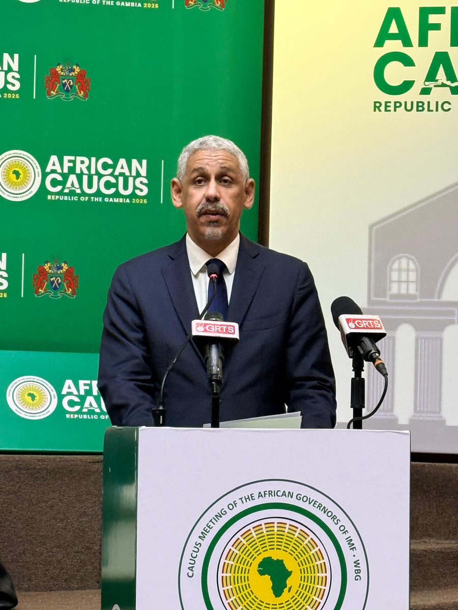 AfDB_Group's tweet photo. At the IMF–World Bank African Caucus in Banjul on 6 July, @AfDBPresident, Dr Sidi Ould Tah, referred to the increase in the @AfDB_Group's stake in the African Trade & Investment Development Insurance - ATIDI (@ATI_ACA), from 3% to 14% (US$125 million).

“ATIDI is an indispensable tool for mobilising additional resources for the benefit of African economic actors,” he said.

Dr Sidi Ould Tah, has called on African states to join ATIDI, and on member countries to increase contributions. The goal: strengthen this key institution to unlock more financing for trade and investment across Africa.

#AfricanCaucus2026 #AfricanCaucusGMB