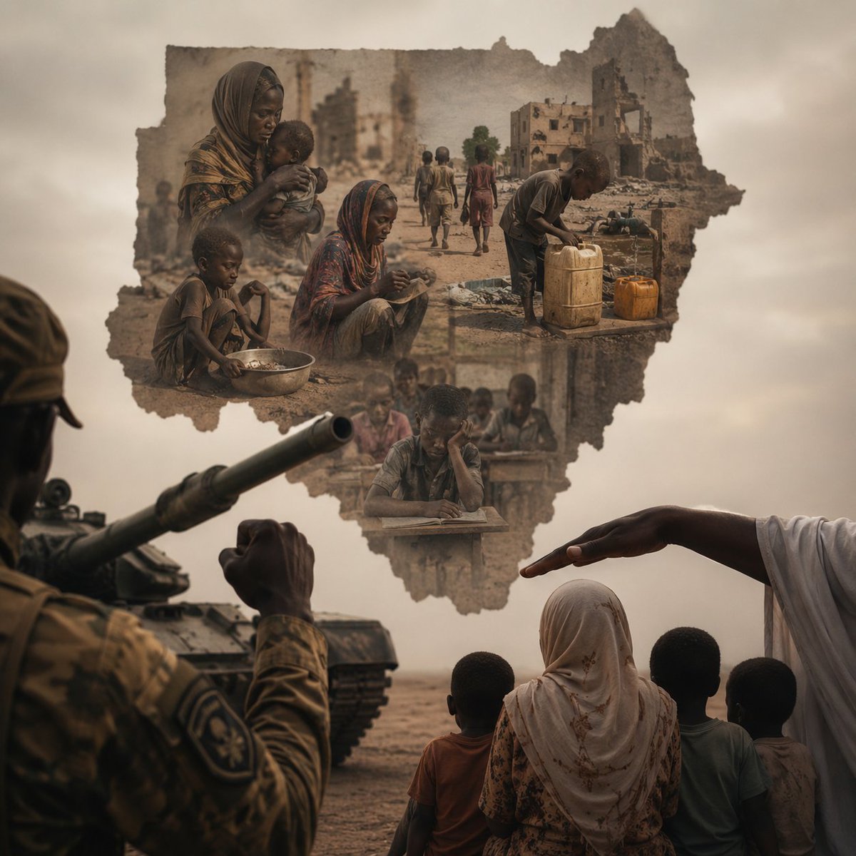 everythinguu1's tweet photo. الجيش عاوز يحارب و ينتصر على الدعم السريع. حقو ما قلنا شي..

بس لو خايف على المدنيين احب أقول ليك انه السودان مليان مدنيين .. ما الأبيض بس!

الفاقدين الاكل و العلاج و موية الشراب و التعليم و كل مقومات الحياة.

لمتين هتزايد بأرواح السودانيين لأجل إنتصارات عسكرية بإسم الكيزان؟ https://t.co/huFT68SPBr