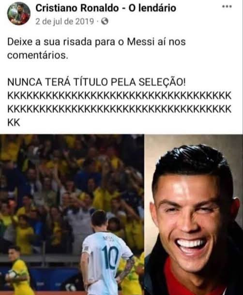 gsguilherme30's tweet photo. Eu lembro do que o Cr7 o Lendário e o Cr7 Brasil falavam na década passada kkkkkk https://t.co/CcOIRtWlQj
