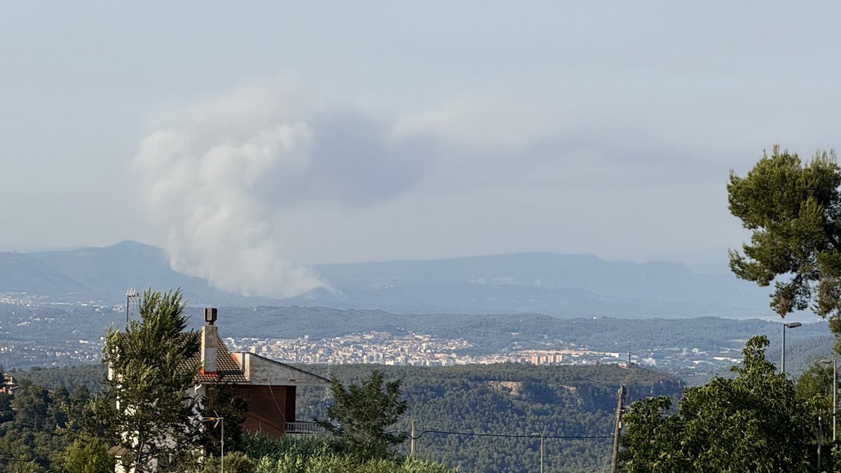 plaki21's tweet photo. Quina tristor veure els #incendis des de #Vallirana https://t.co/hwYuDGUAKC