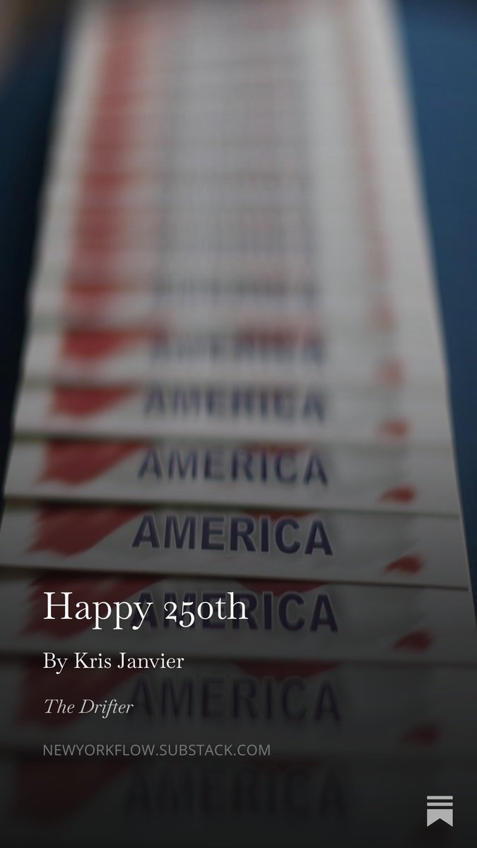 Newyorkflow95's tweet photo. New poem! 

New link: 
https://t.co/QPhqjlZhiY

#poetry #writing #reading #america #250anniversary #happybirthday https://t.co/mVY9NFTkXo