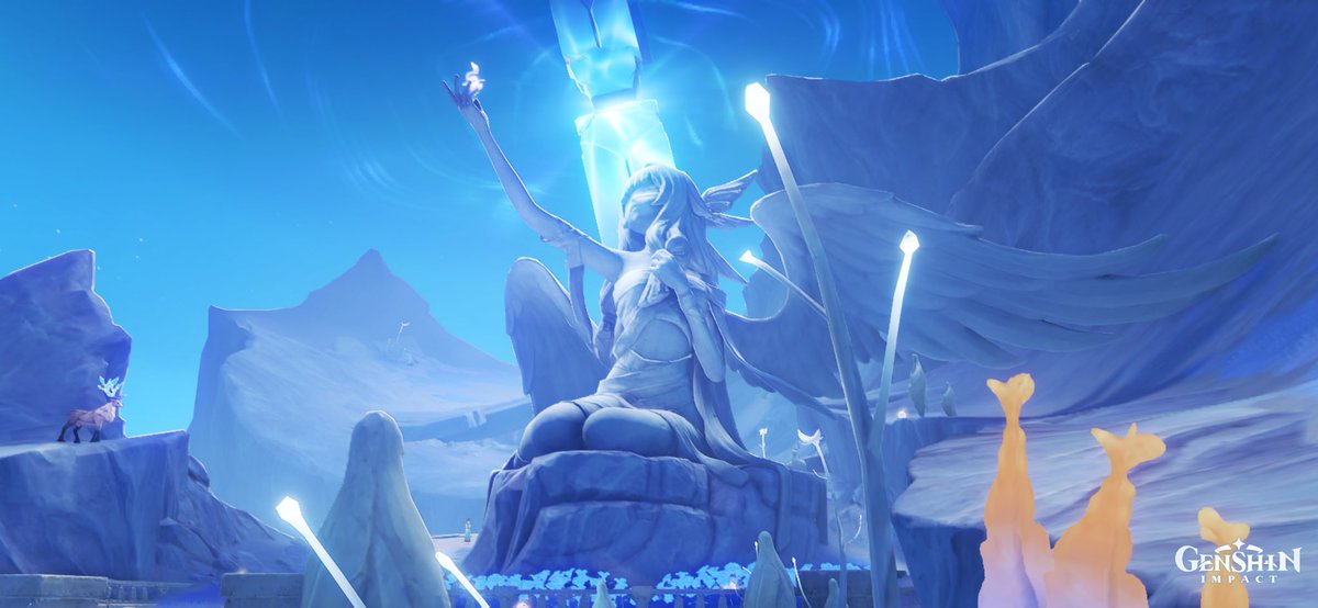 pegscaramouche's tweet photo. maxed the statue without taking her occuli <3 https://t.co/P80qj3dEXm