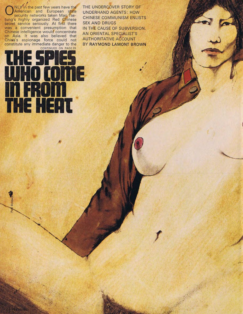 Library1970's tweet photo. Read the May 1971 issue of Penthouse_magazine. We're making it available in PDF. The cover features model Andrea Rau. You'll also find an article about Mao Zedong's secret agents. https://t.co/4MSUH33M6n - #1970sAesthetic #VintagePhotography #1970s #RetroVibes #erotica #filmgrain https://t.co/QESLBhLuxg