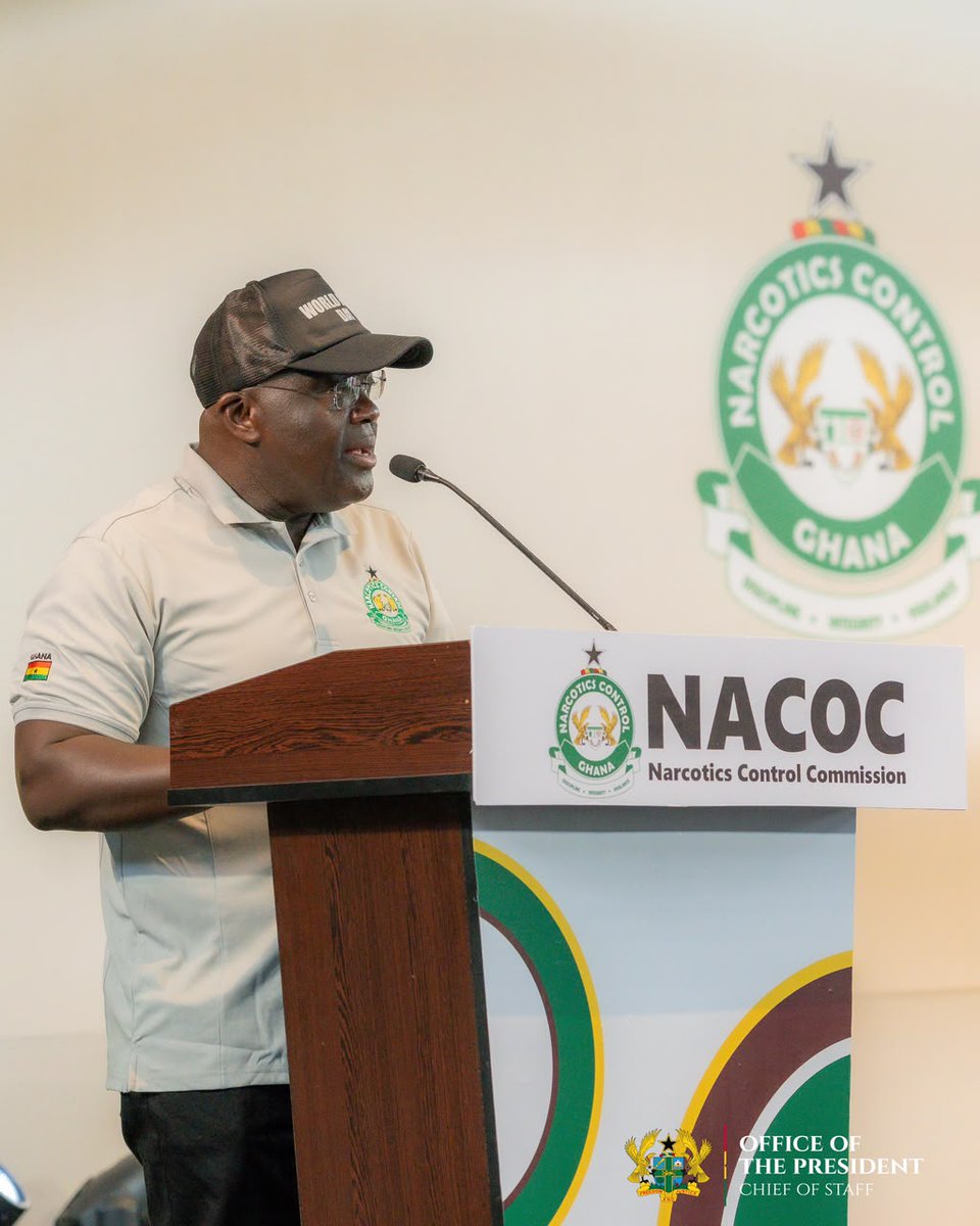JDebrahofficial's tweet photo. Representing H.E. President @JDMahama, I was honoured to join stakeholders to commemorate #WorldDrugDay2026, reaffirming Government's commitment to preventing drug abuse, combating illicit trafficking and creating opportunities that empower Ghana's youth.  #ResettingGhana https://t.co/BaEd3tct2b