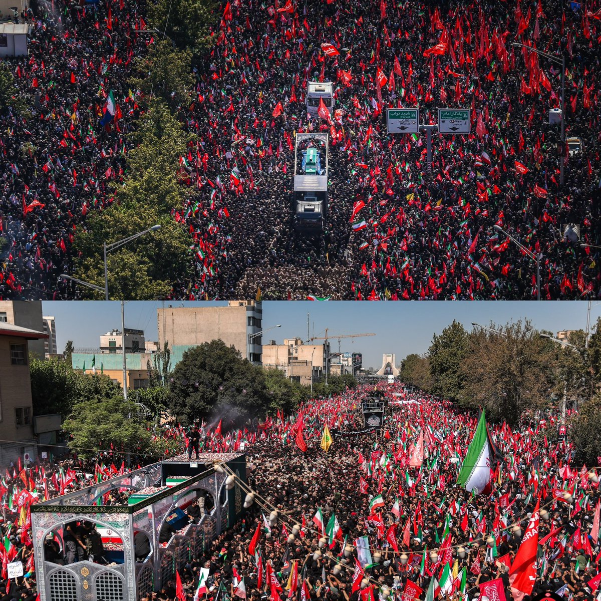 Mahla_srm's tweet photo. ایران امروز، دریای سرخ که نه، اقیانوس سرخ انتقـ.ـام و خـ.ـونخواهی رهبر شهـ.ـیدمان بود🚩
 #حی_علی_العزا https://t.co/dki392S195