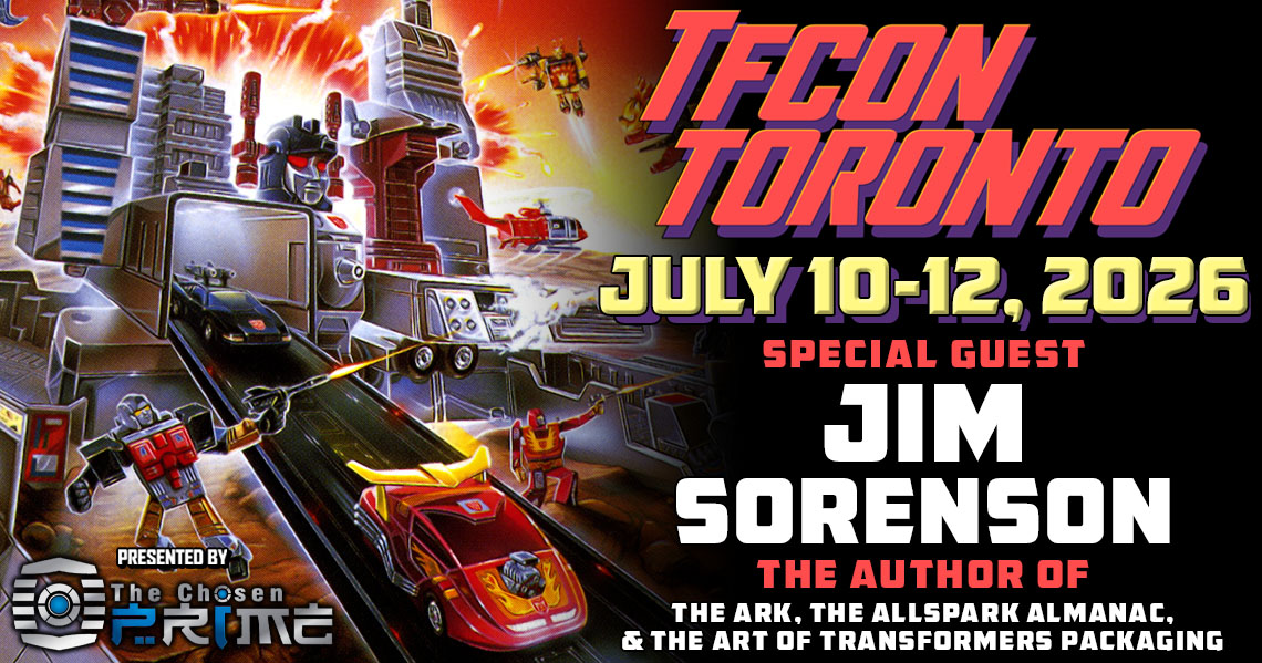 tfconofficial's tweet photo. 🇨🇦#TFcon is happy to welcome Jim Sorenson writer of The Ark, The Allspark Almanacs, &amp; The Art of #Transformers Packaging book to #TFconToronto 2026. He will be hosting a unique panel at TFcon.
Presented by The @ChosenPrime

🎟Tickets are still available at https://t.co/7JSFQRXBCH https://t.co/9SwEAdj7NA