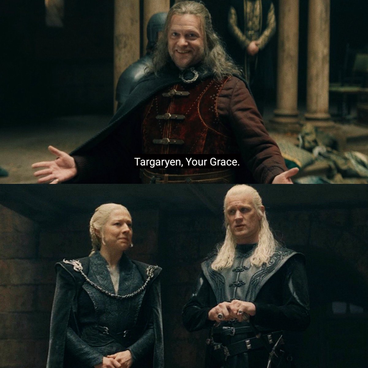 FreeFolkMemes's tweet photo. Their faces 😭 

#HouseOfTheDragon https://t.co/mgeFcbJG4n