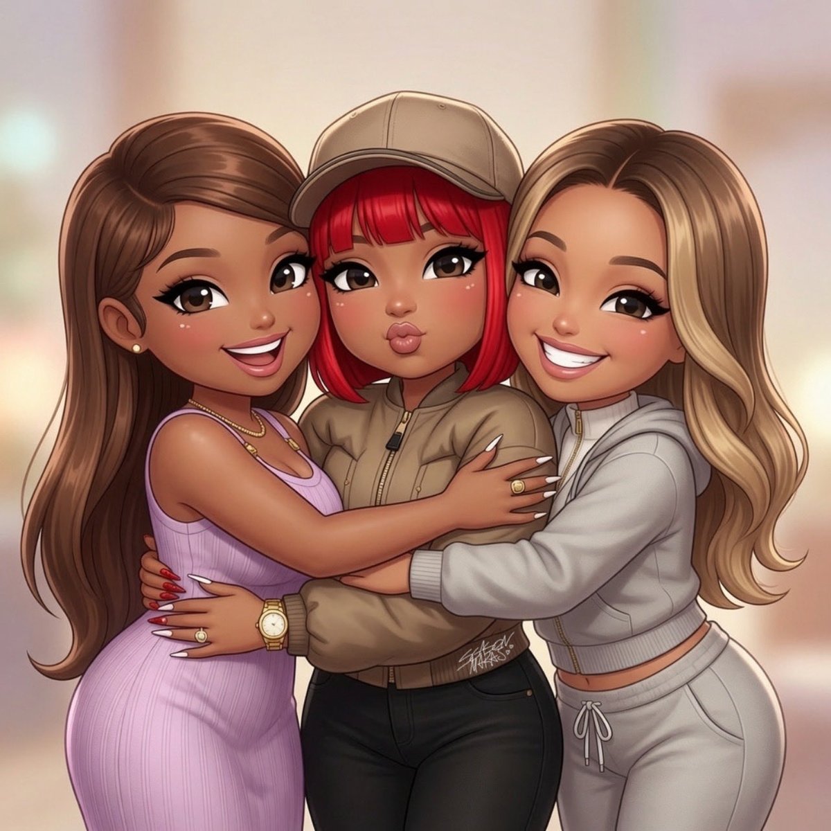 seasonmaraj's tweet photo. omg, it turned out so adorable @nickiminaj hope u like it 🤎 https://t.co/Uo2xBOmrZY
