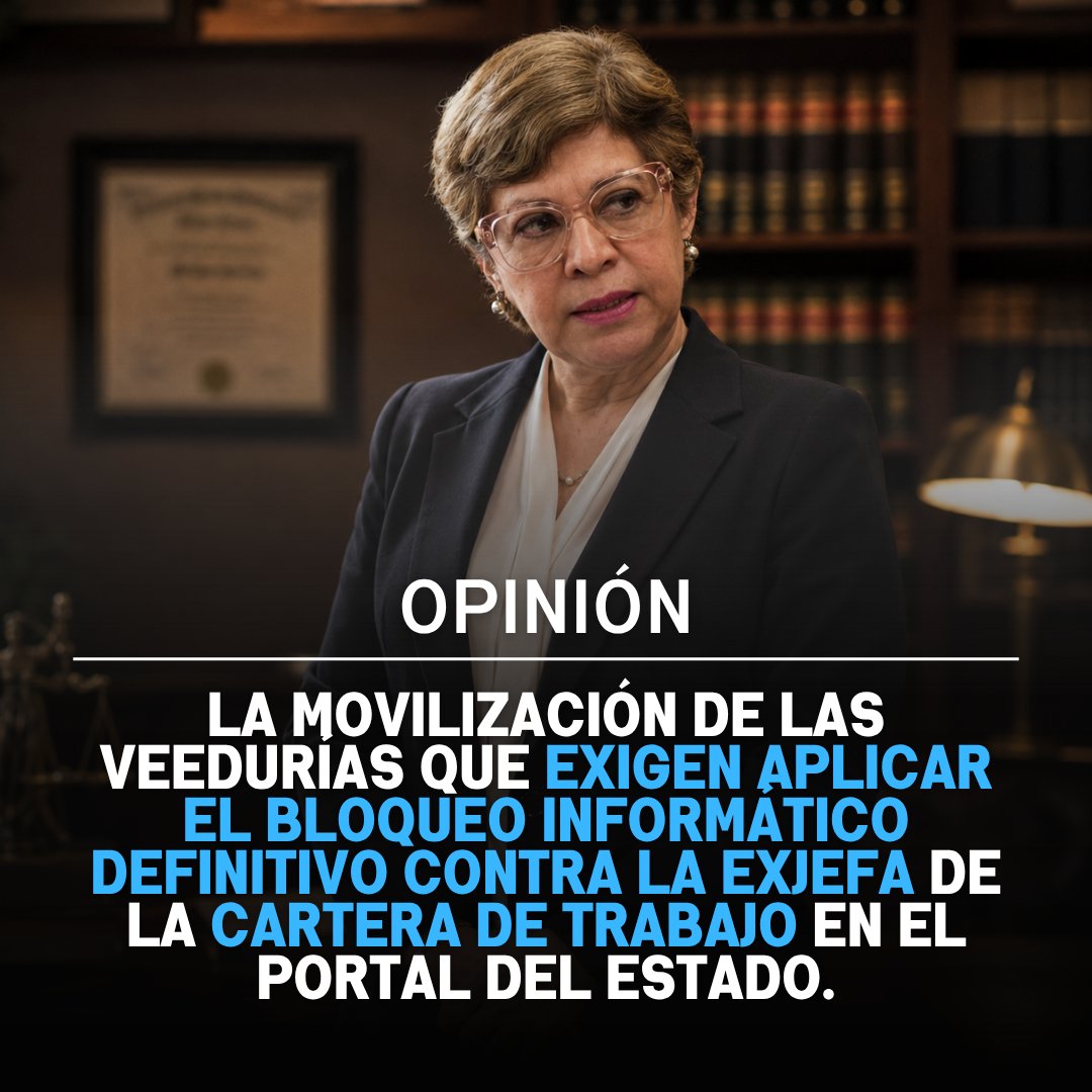 withkariri's tweet photo. Es intolerable que el portal de talento humano mantenga habilitada a Ivonne Núñez, evadiendo registrar informáticamente un perjuicio de quinientos mil dólares ratificado por las máximas autoridades de control público. https://t.co/OmbNRRa9pe