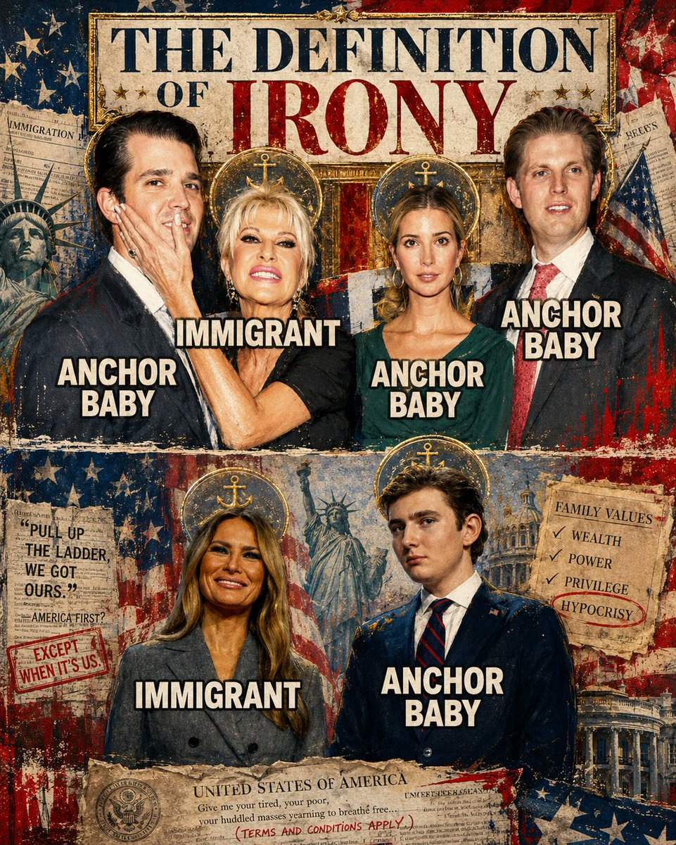 jj_sea64653's tweet photo. The #Pedophile @POTUS has had three immigrant wives and four #AnchorBabies #Ironic that he's such a #Racist #Xenophobe https://t.co/kedsDlaAZc